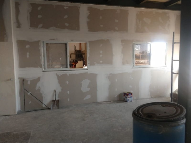 montagens de parede de drywall em galpão Hortolândia