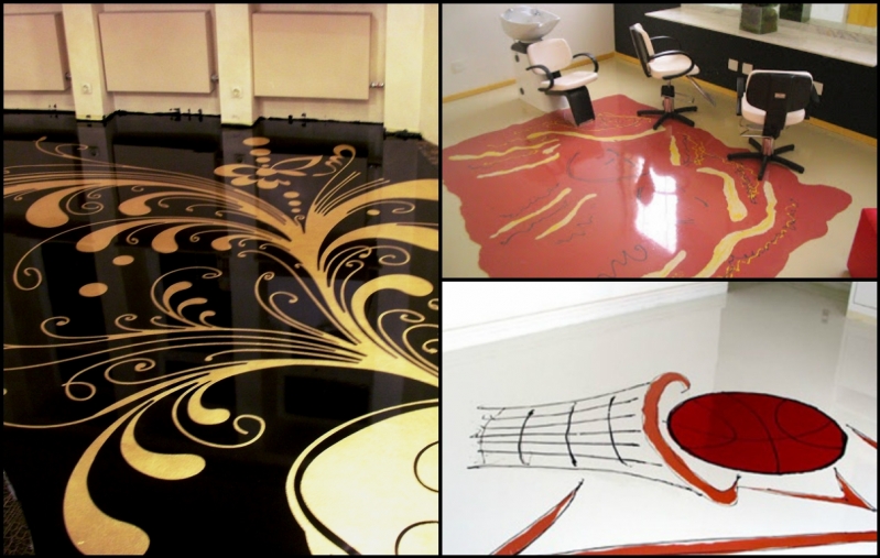 piso decorativo autonivelante  preço Cubatão