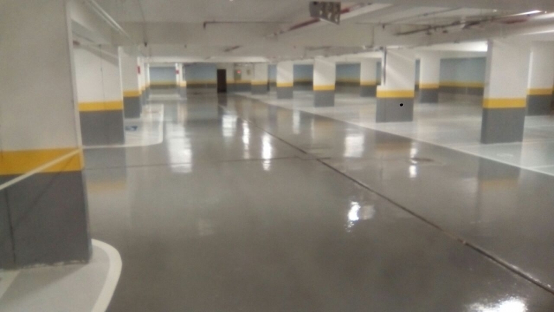 piso epóxi para estacionamento preço Hortolândia