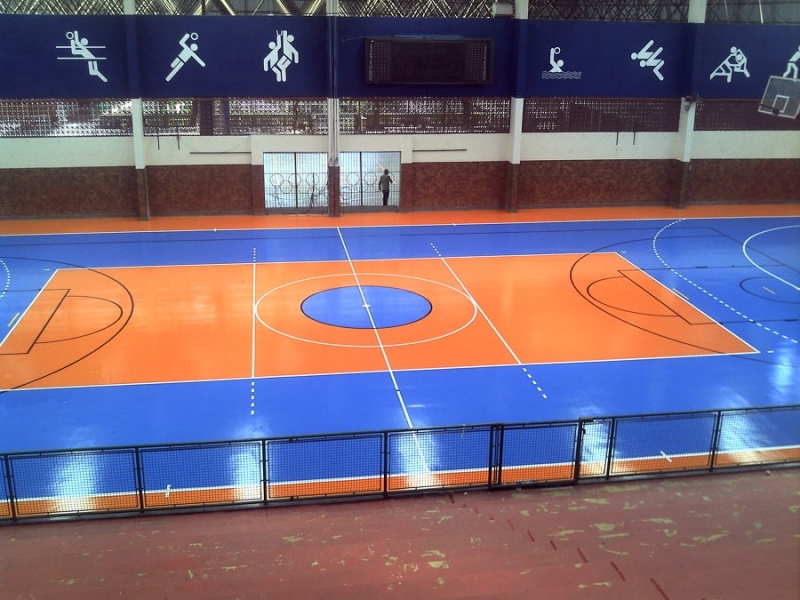 revestimento de piso epóxi para quadra poliesportiva Sumaré