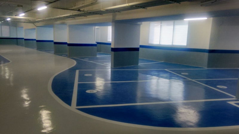 revestimentos de pisos epóxi para estacionamentos Brasília