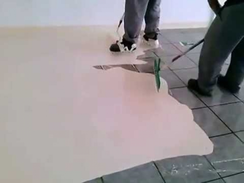 revestimento de piso autonivelante